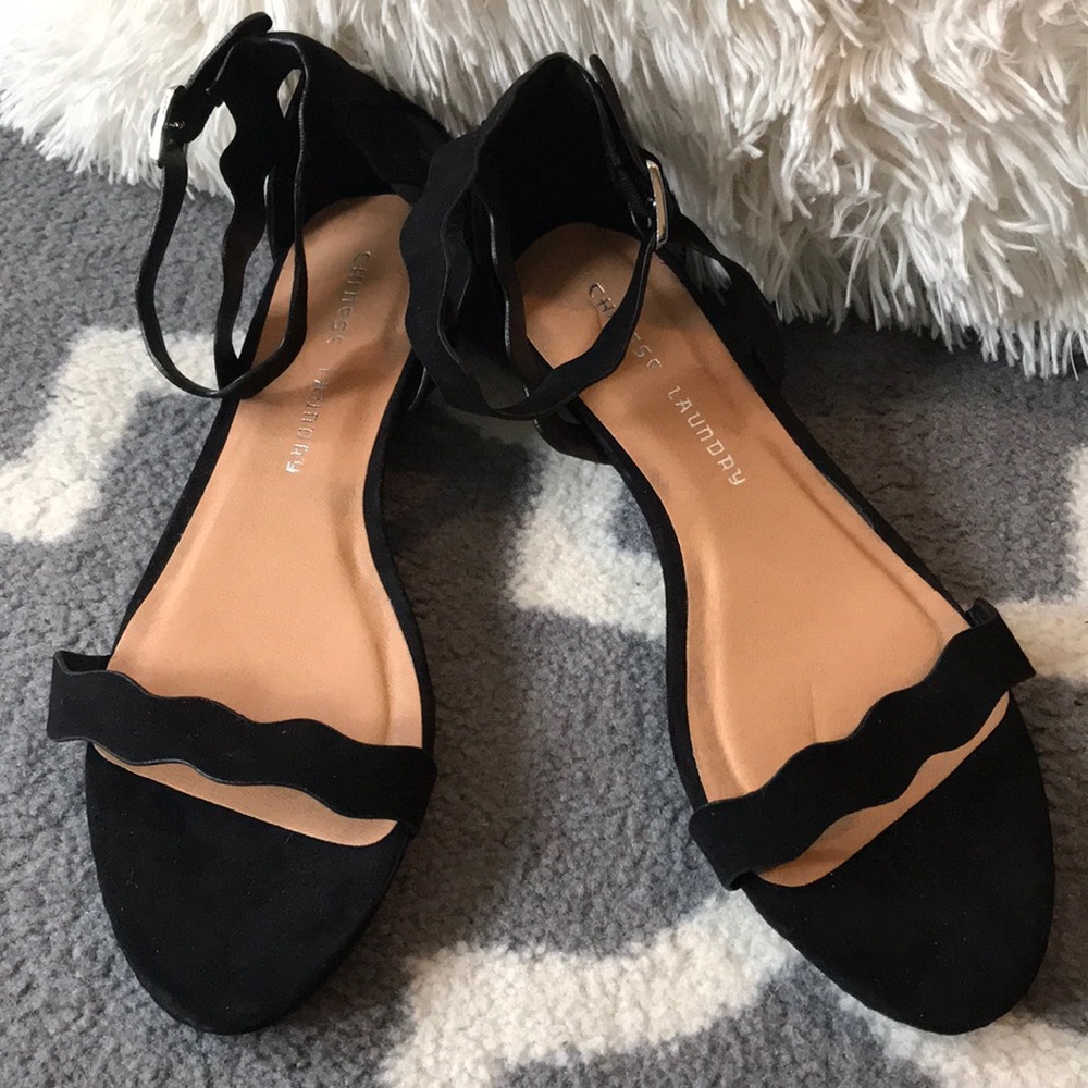 Never worn just tried on Chinese laundry sandals!